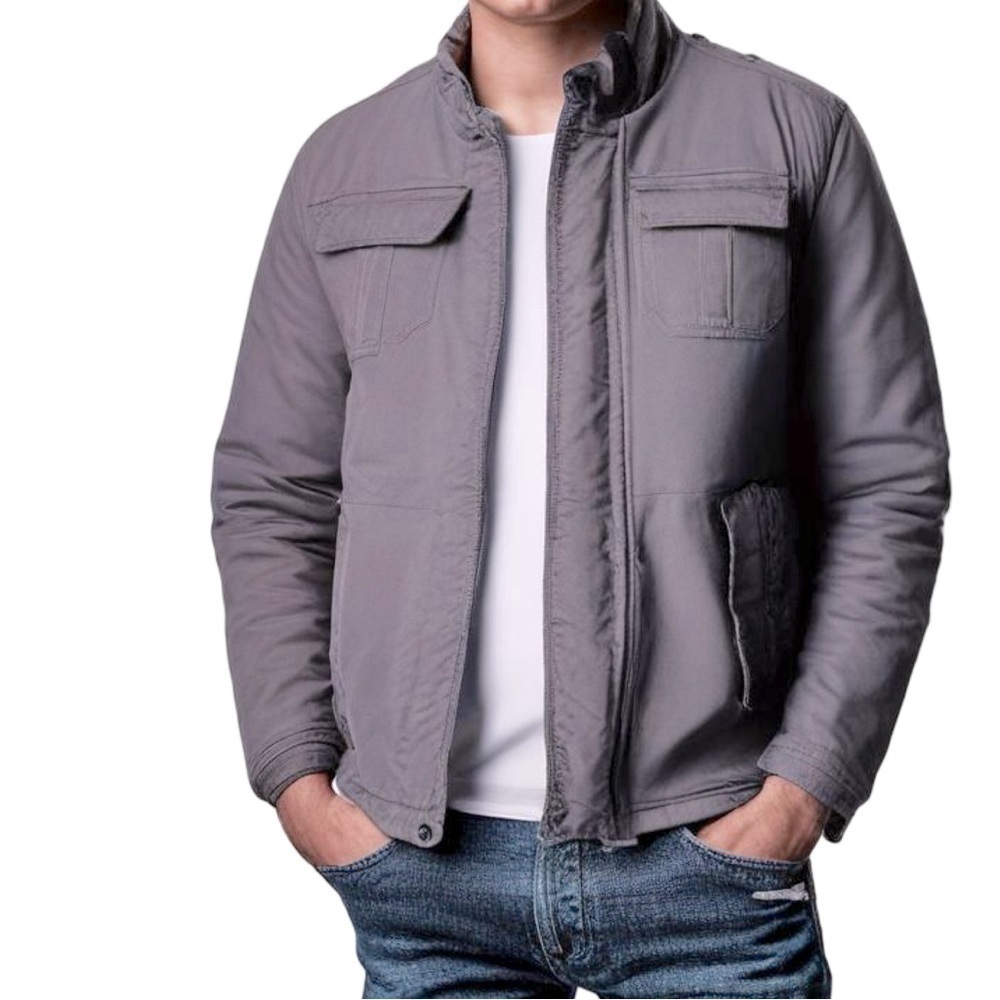 Urban Outfitters x All-Son | Utility Field Jacket Medium Gray Quilted‎ Lining